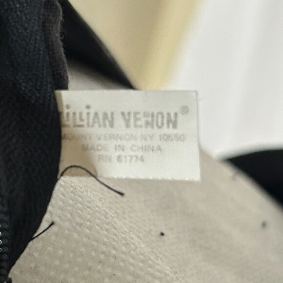 Lilian Vernon Vintage Needlepoint Round Pillow Fox Bird Floral Wool - Picture 5 of 5